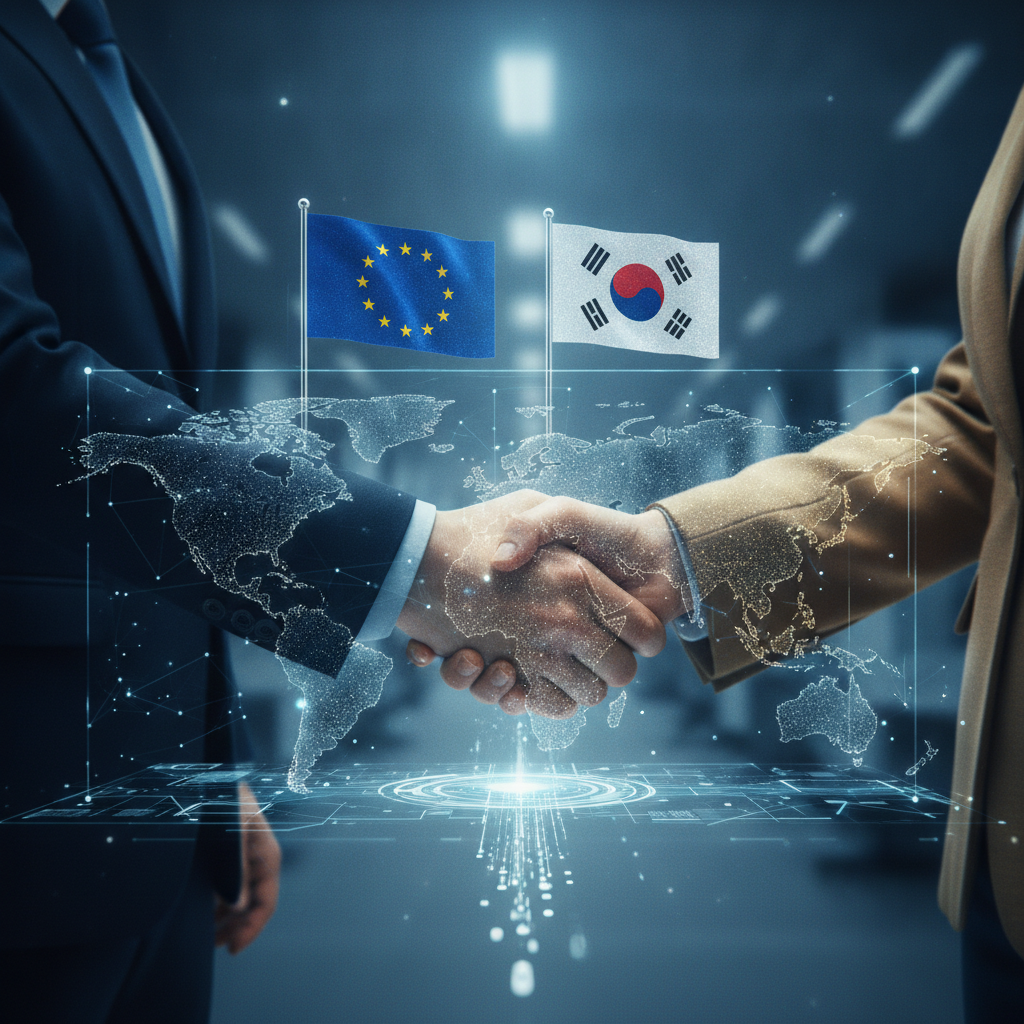 L'UE et la Corée du Sud signent un accord historique sur le commerce numérique : nouvelles règles pour les contrats électroniques et les procédures douanières digitales