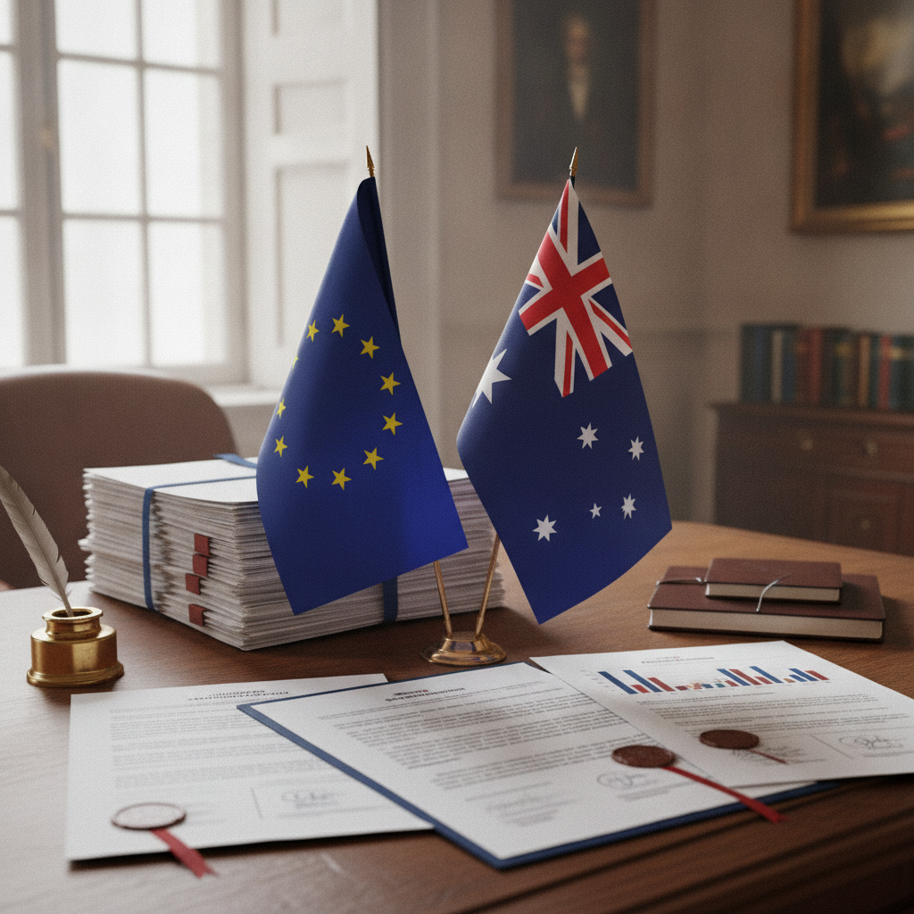 L'UE et l'Australie concluent un accord de libre-échange historique : 99% des tarifs douaniers éliminés et nouvelles règles d'origine pour 89 milliards d'euros de commerce annuel