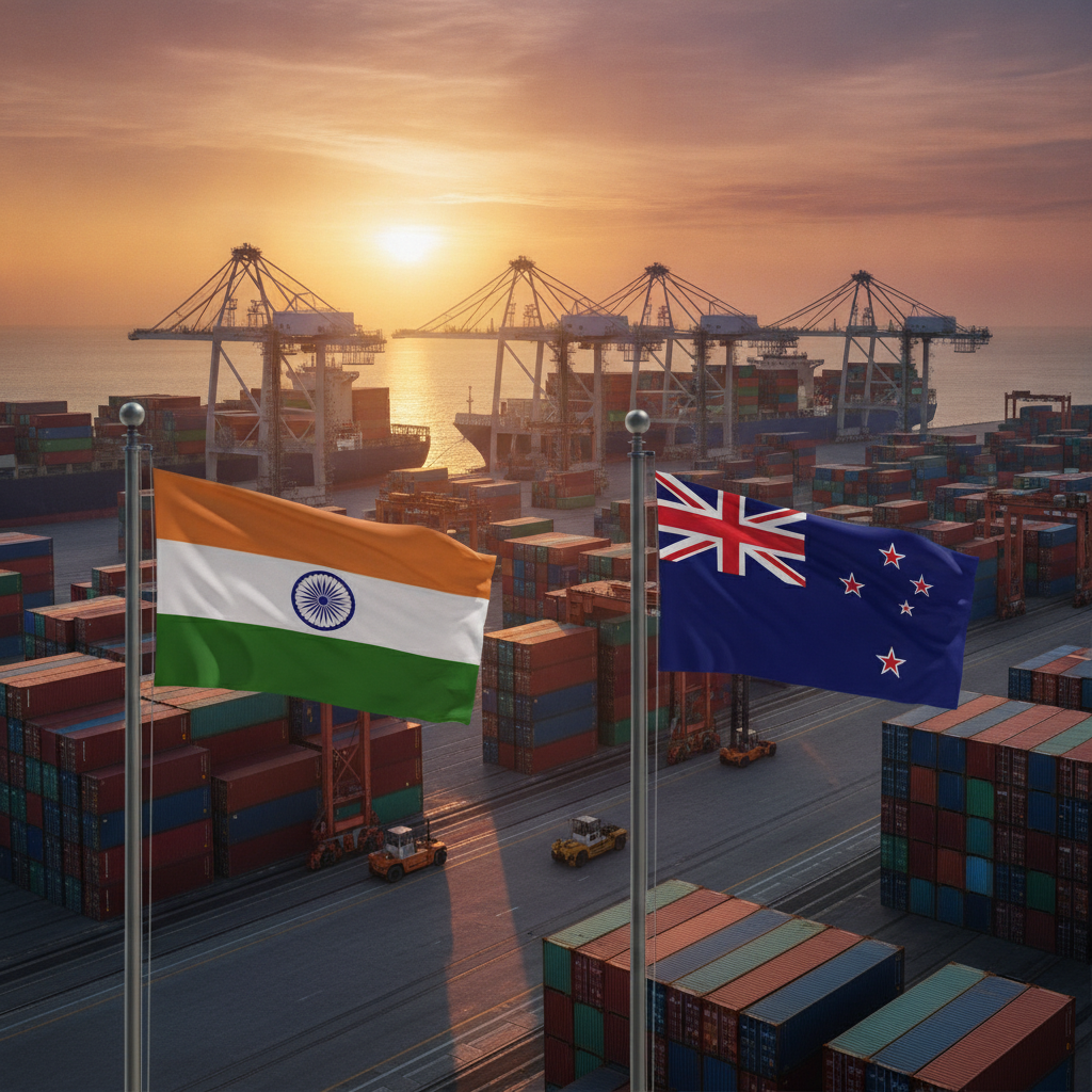 L'Inde et la Nouvelle-Zélande activent leur accord de libre-échange le 20 octobre : élimination totale des droits de douane sur 100% des exportations indiennes et nouvelles règles d'origine douanière